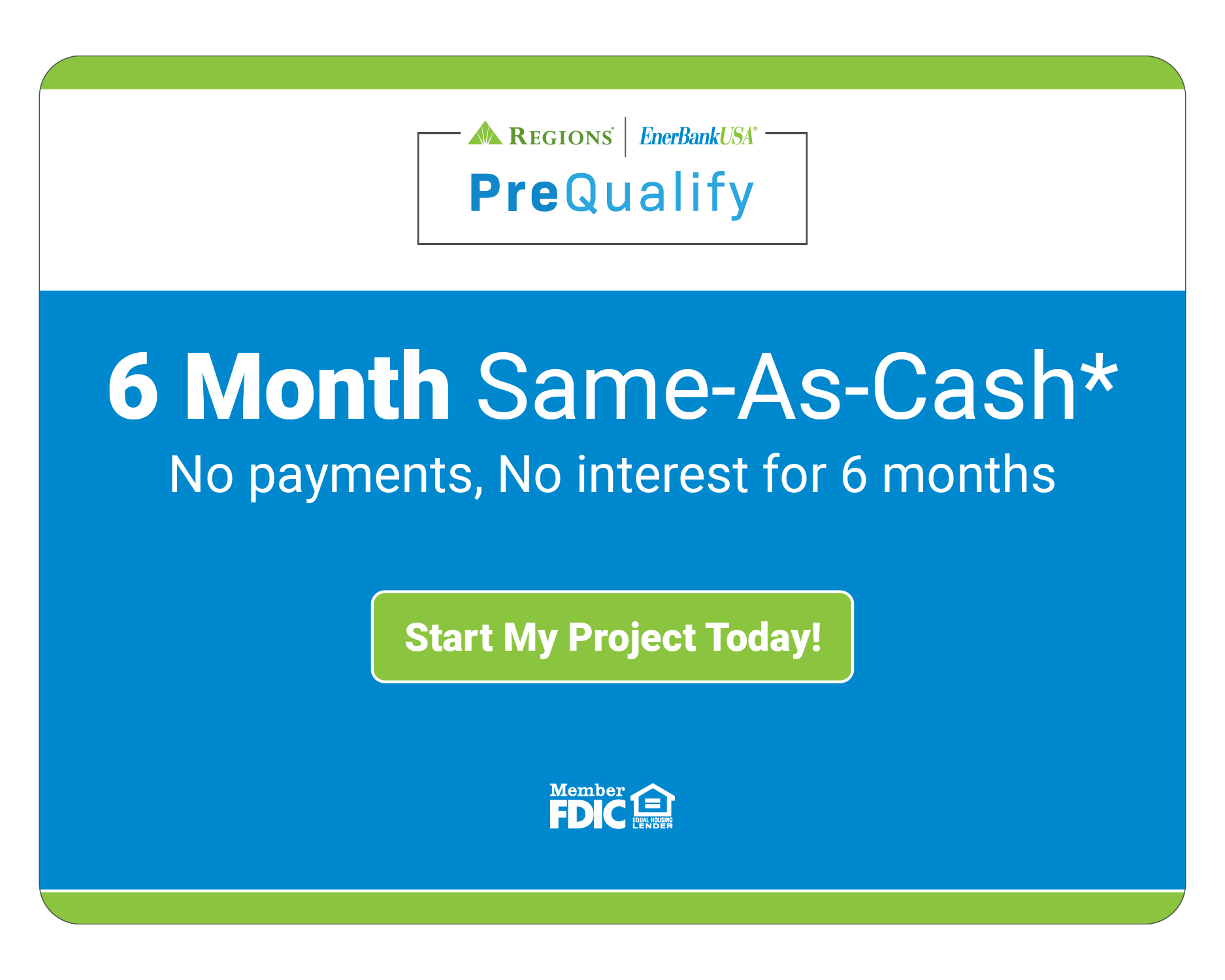 6 Month Same-As-Cash Offer from Enerbank USA