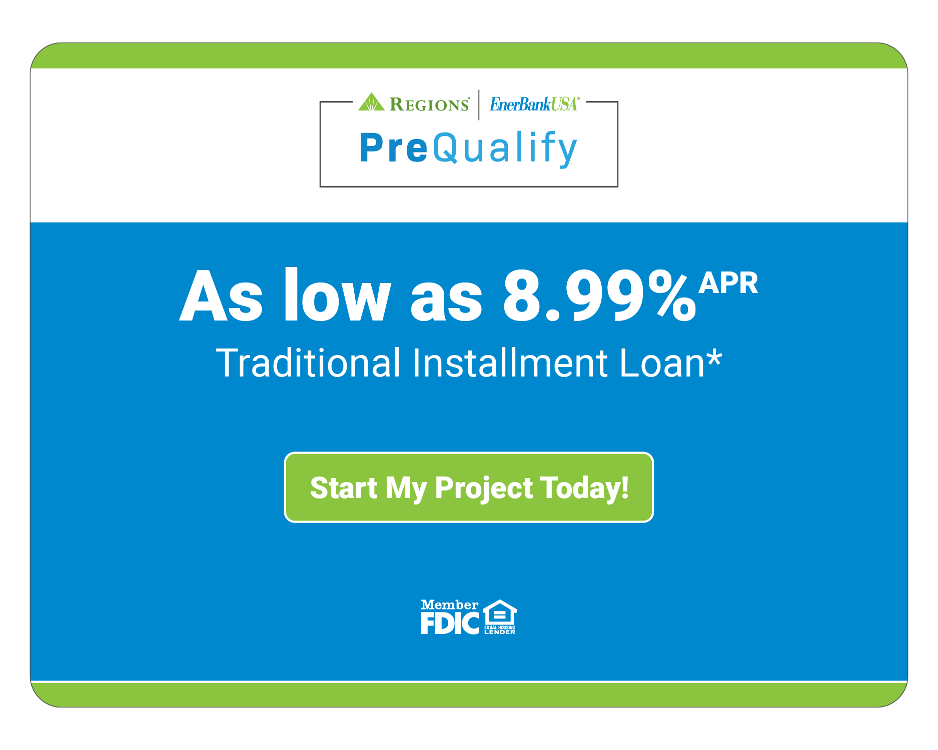 8.99% to 14.99% Traditional Installment Loan from Enerbank USA